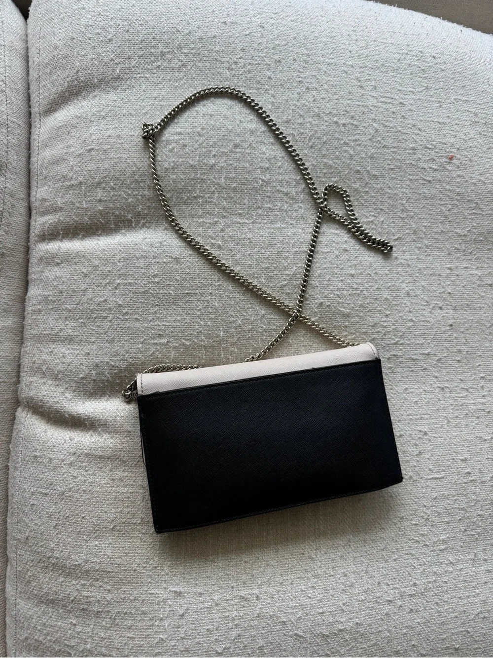 kate spade Two-Tone Chain Crossbody Bag - Black & Light Pink